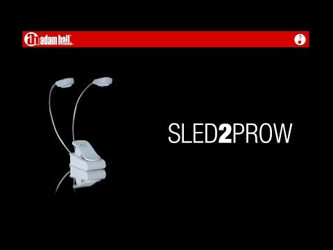 Adam Hall Stands SLED 2 PRO W - LED-lys til nodestativ, hvid