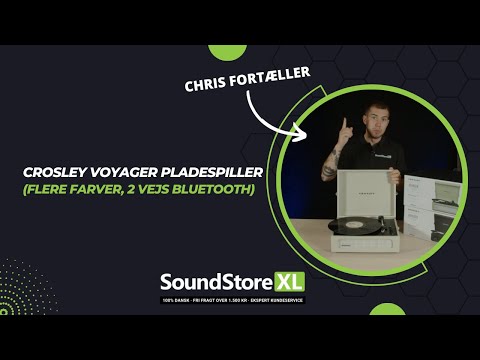 Crosley Voyager Pladespiller Tovejs Bluetooth (Washed Blue)