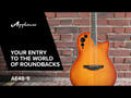 Applause E-Acoustic Guitar Super Shallow Cutaway - Honeyburst Satin (AE48-1I)