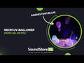 Neonfarvede UV balloner (Mix, 100 stk.)