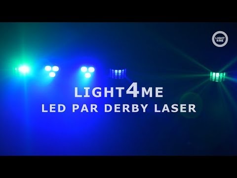 Light4Me T-Bar LED Par Derby Laser MultiBar