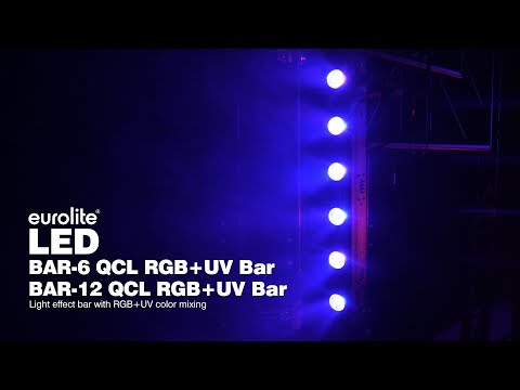 Eurolite Set 2x LED BAR-6 QCL RGB+UV Bar + Soft Bag
