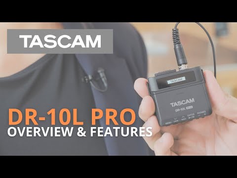 Tascam DR-10L Pro Recorder med lavalier mikrofon, sort