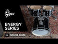 Gretsch Energy trommesæt 20", Black, med Paiste 101 (2 bækkener)