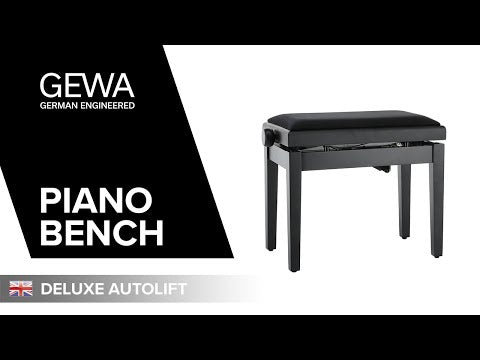 GEWA Piano bench Deluxe Autolift - Black matt