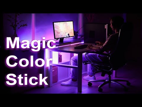 Ibiza Magic Color Stick RGB Gulvlys (Sort)