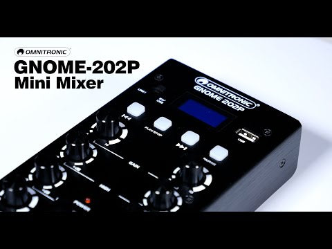 OMNITRONIC GNOME-202P Mini Mixer black