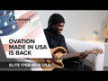Ovation E-Acoustic Guitar Pro Series Elite USA - Natural Satin (1768-4S-G)