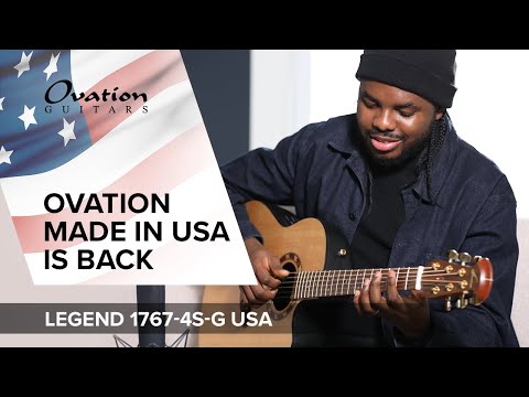 Ovation E-Acoustic Guitar Pro Series Legend USA - Natural Satin (1767-4S-G)