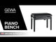GEWA Piano bench Deluxe Autolift - Black highgloss