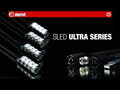 Adam Hall Stands SLED 1 ULTRA XLR 4 A - Vinklet 4-polet XLR svanehalslampe med 4 COB-LED'er