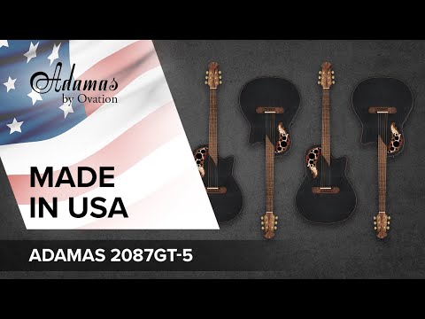 Adamas E-Acoustic Guitar 2087GT Deep Contour Cutaway - Black (2087GT-5-G)