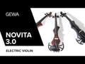 GEWA E-violin Novita 3.0 - Black (with Wittner shoulder rest)