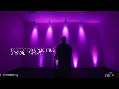 Chauvet FREEDOM H1 Batterilampe 4 stk. m. Taske (sort)