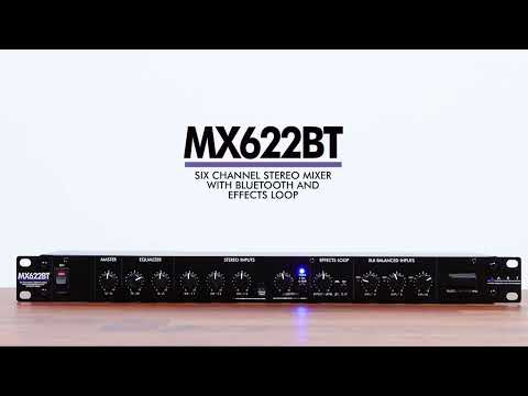ART installationsmixer 6 kanaler Stereo med EQ og Bluetooth 5.0 (ART-MX622BT)