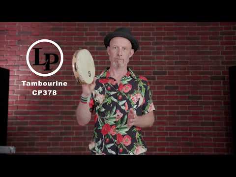 Latin Percussion Tambourine CP Wood - 8", single row (CP378)