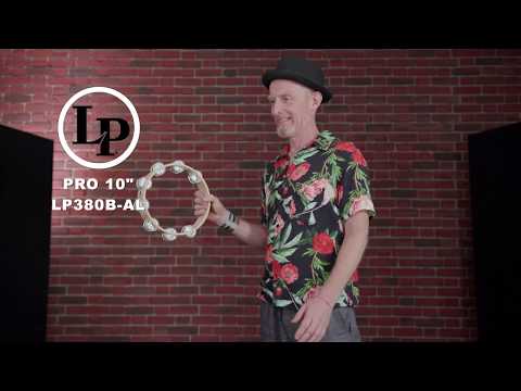 Latin Percussion Tambourine Pro 10 in Double Row - LP380B-AL (LP380B-AL)