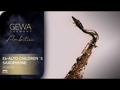 GEWA Ambition AS655 Eb-altsaxofon til børn, guldlak