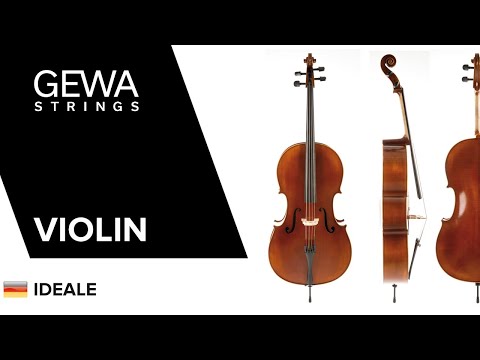 GEWA Violin Ideale - 1/2 (Set up with Wittner fine tuning tailpiece incl. shaped case, Massaranduba bow, Larsen Aurora strings)