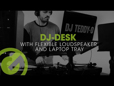 Gravity FT 01 LT T B - Fleksibel laptopbakke til DJ-bord