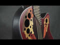 Ovation E-Acoustic Guitar Celebrity Elite Mid Cutaway - Ruby Red (CE44-RR-G)