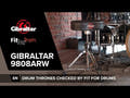 Gibraltar Drum Throne 9800 Series - 9808ARW