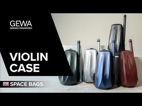 GEWA Rucksack for violin case Space Bag - Silver 4/4 - 3/4 (33 x 67 (with bow case 79 ) x 19 cm)