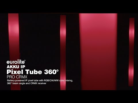 Eurolite Set 4x AKKU IP Pixel Tube 360° PRO CRMX + Plastic Case