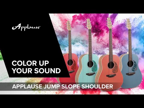 Applause Acoustic Guitar Jump Slope Shoulder Dreadnought - Celeste (AAS-69-T)