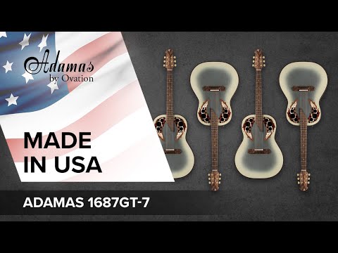 Adamas E-Acoustic Guitar 1687GT Deep Non-Cutaway - Reverse Beige Burst (1687GT-7-G)