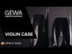 GEWA Rucksack for violin case Space Bag - Titanium 1/2 - 1/4 (33 x 63 (with bow case 66 ) x 19 cm)
