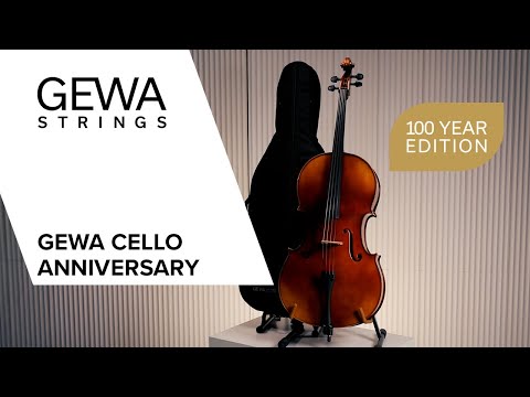 GEWA Anniversary cello 1/4, sat op med bue, taske og kolofonium