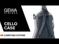 GEWA Cello case carrying system Air - 3 D-Rings fixation