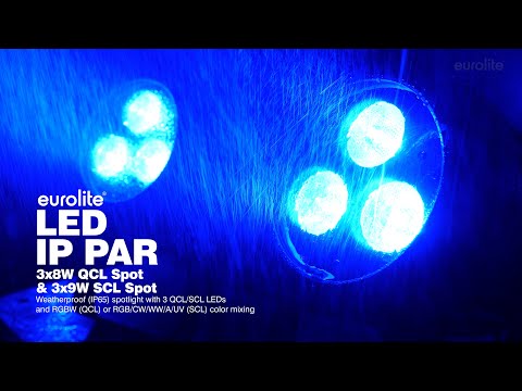 EUROLITE LED IP PAR 3x8W QCL Spot