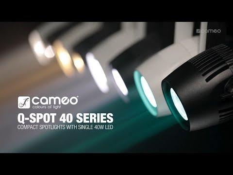Cameo Q-SPOT 40 WW - Kompakt spot med 40 W WW-LED i sort finish