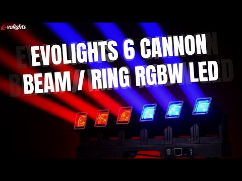 Evolights 6 Cannon Moving Bar 6x60W RGBW