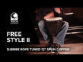 Toca Djembe Freestyle II Rope Tuned - Spirit (TF2DJ-12S)
