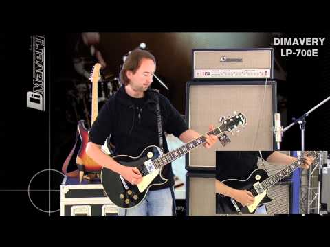 DiMavery LP-700 El-guitar (Honey HÃ¸jglans)