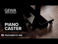 GEWA Piano Caster PC-10B - Pair