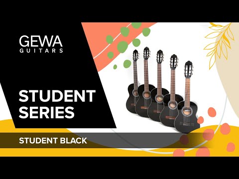 GEWA E-Acoustic classical guitar Student Black - E-Acoustic black