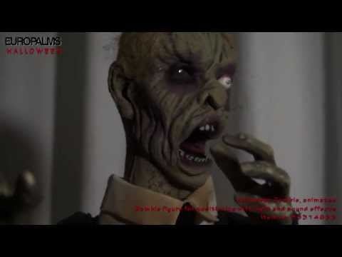 Halloween zombie, animeret, 43 cm