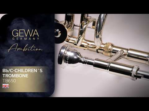 GEWA Ambition TB650 Bb/C-børnebasun, klarlak