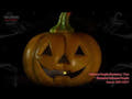 Halloween græskar med LED 12cm