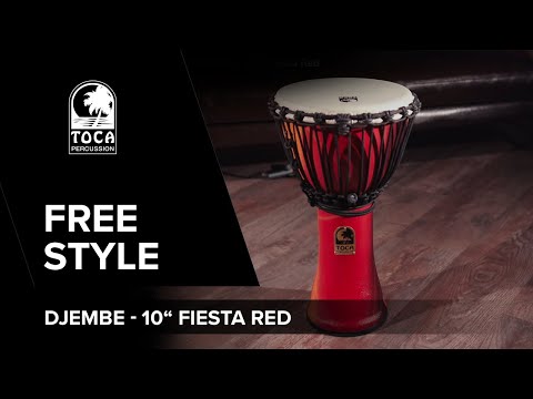 Toca Djembe Freestyle Rope Tuned - Fiesta (SFDJ-10F)