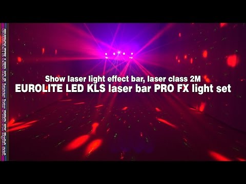 Eurolite 2x LED KLS Laser Bar PRO + Easy Show + 2x M-4 Stativ