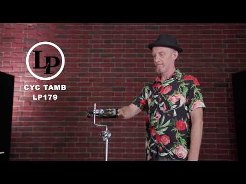 Latin Percussion Tambourine Cyclops mountable - Dimpled Brass, black (LP179)