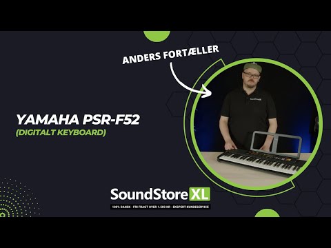 Yamaha PSR-F52 Keyboard (Sort)