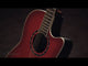 Ovation E-Acoustic Guitar Standard Balladeer Deep Contour Cutaway - Cherry Cherry Burst (2771AX-CCB-G)