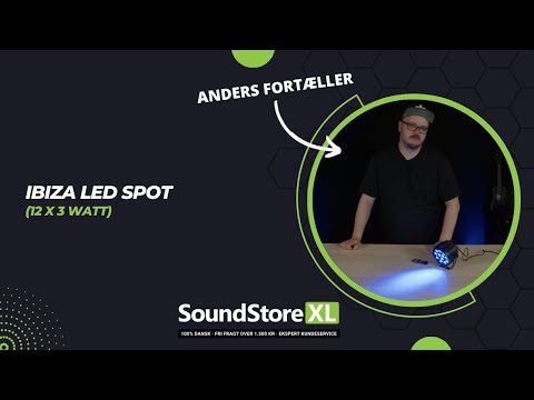 LED Spot Multicolor m. fjernbetjening(12x3W)