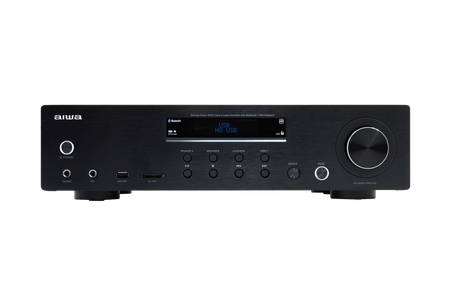 AIWA AMT-130 Forstærker Sort – 120W, Bluetooth & Phono